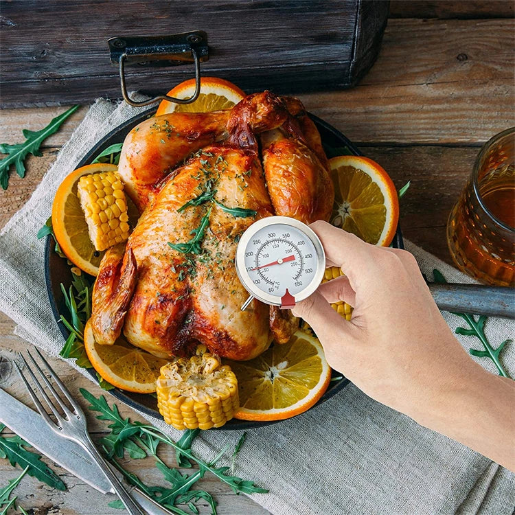 Stainless Steel Deep Fry Thermometer with Instant Read Dial