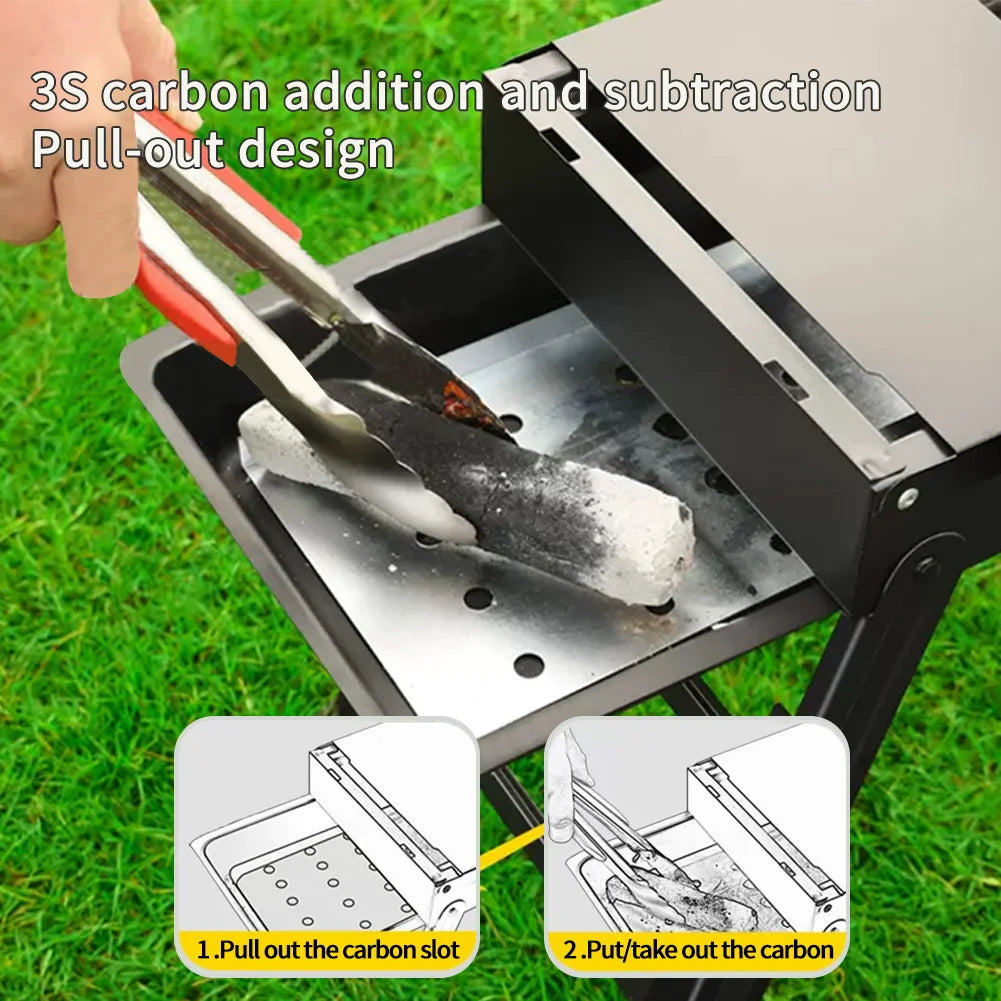 Portable Folding Charcoal BBQ Grill