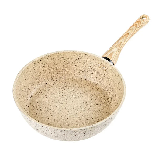 Maifan Stone Ceramic Thick-Bottom Non-Stick Deep Frying Pan – Ideal Skillet for Eggs, Pancakes, Omelettes, Sautéing, Sauces, Searing, Stir-Fry & One-Pan Meals – Compatible with Induction & Gas Stoves