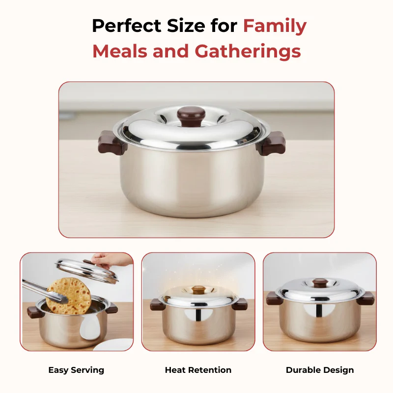Stainless Steel Hot Casserole Insulated Serving
