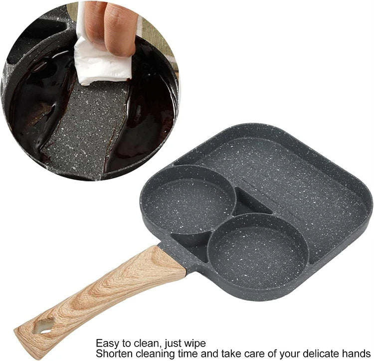 4-Hole Egg & Pancake Frying Pan