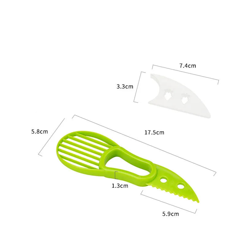 3 in 1 Avocado Slicer, Pitter & Scooper – Avocado Cutter, Skinner & Corer Tool – Great for Avocado Toast, Salads & Guacamole