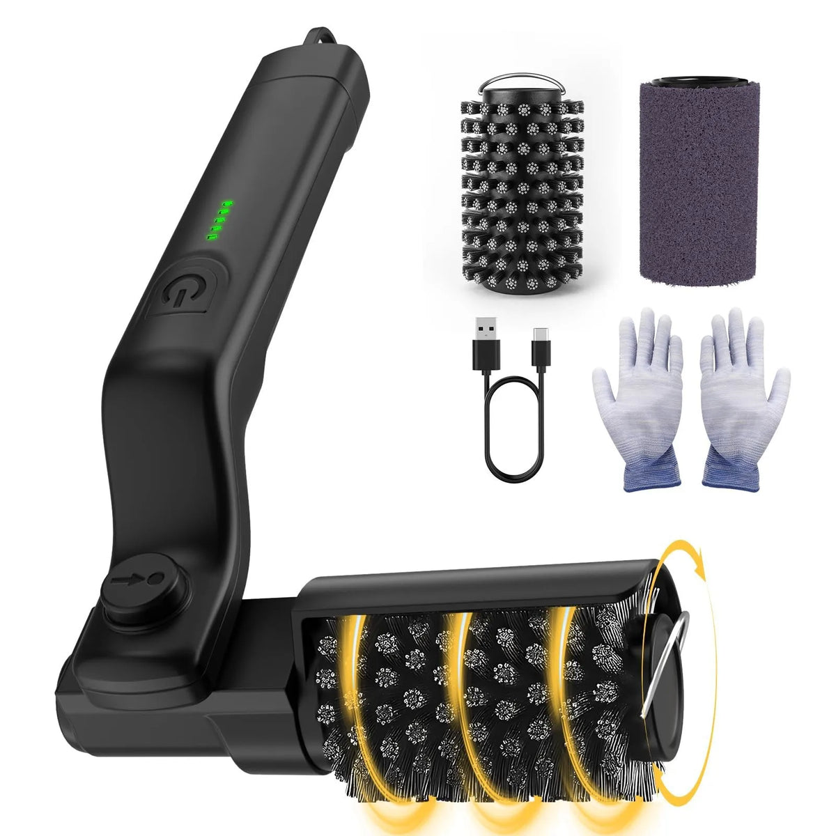 Rechargeable Electric Grill Brush with Adjustable Angle – Stainless Steel BBQ Cleaning Brush – Ideal for Cleaning Grill Grates & Barbecues