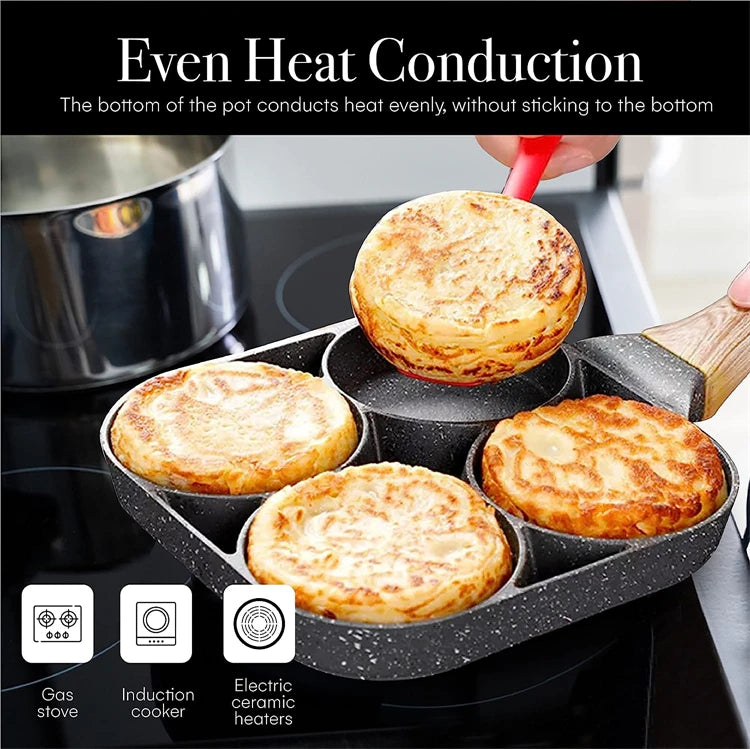 4-Hole Egg & Pancake Frying Pan