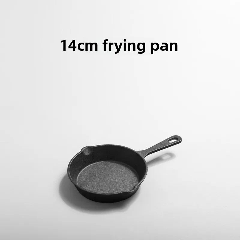 pre-seasoned cast iron skillet pan 14cm