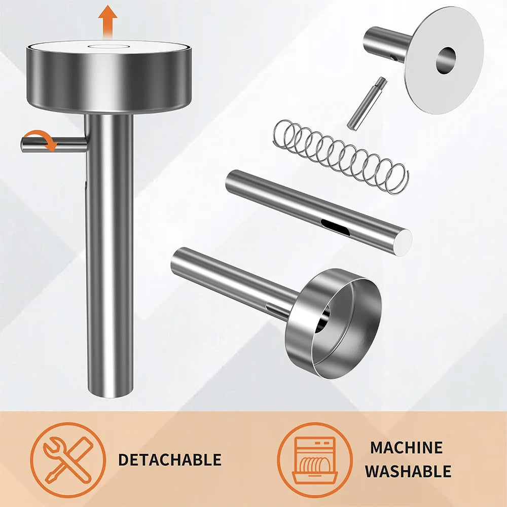 Stainless Steel Falafel Scoop Maker – Falafel & Meatball Press Mould – Perfect for Even Falafel, Veggie Patties & Meatballs – Available in Small, Medium & Large