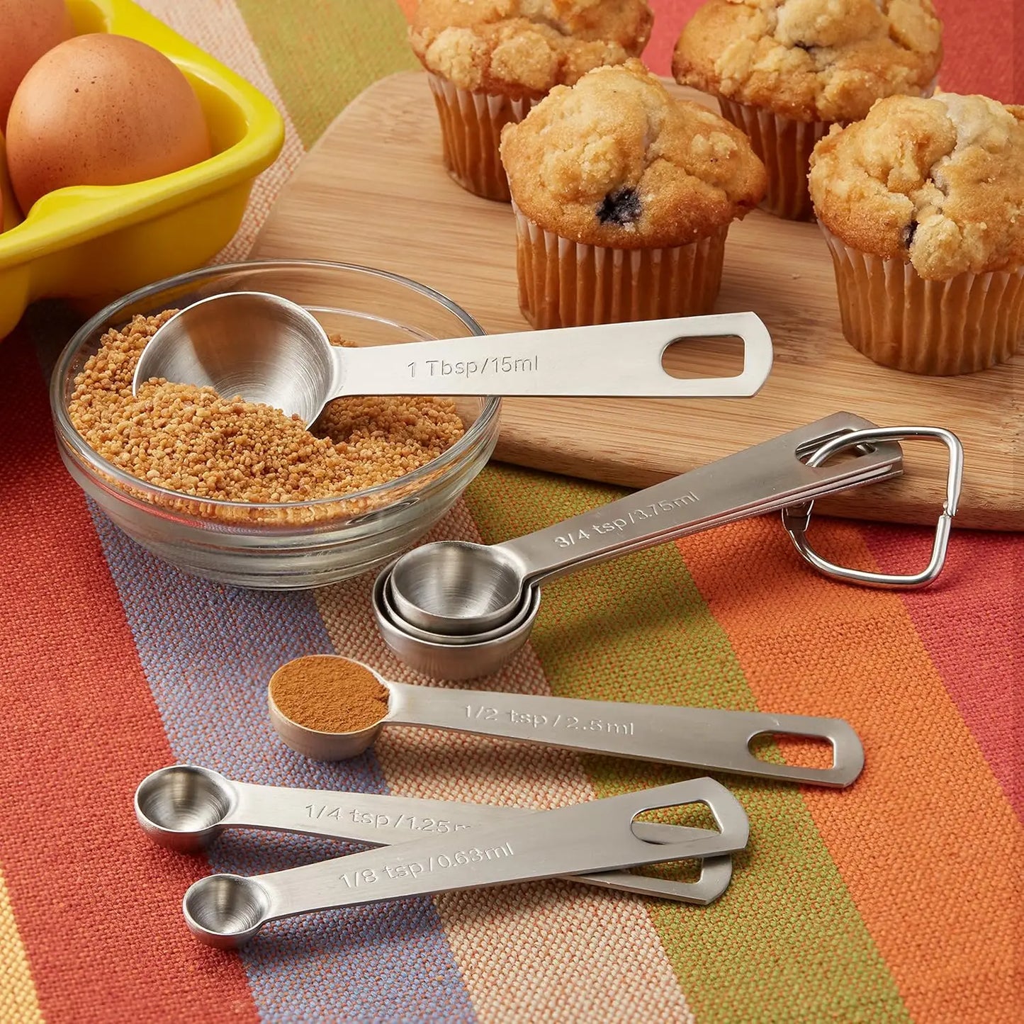Stainless Steel Measuring Spoons Set of 8
