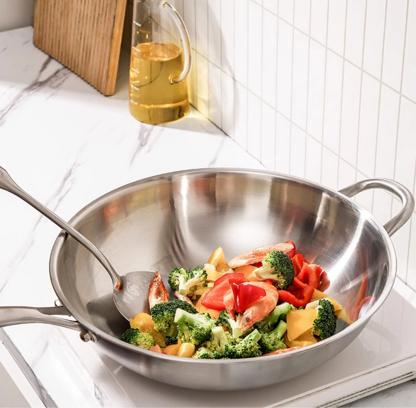 Food-grade 316 Stainless Steel Wok