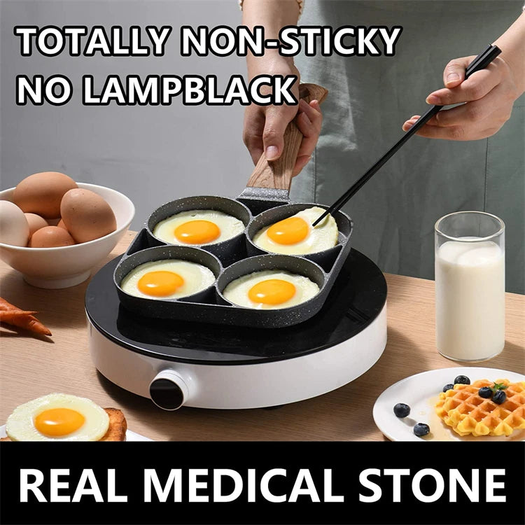 4-Hole Non-Stick Egg Frying Pan