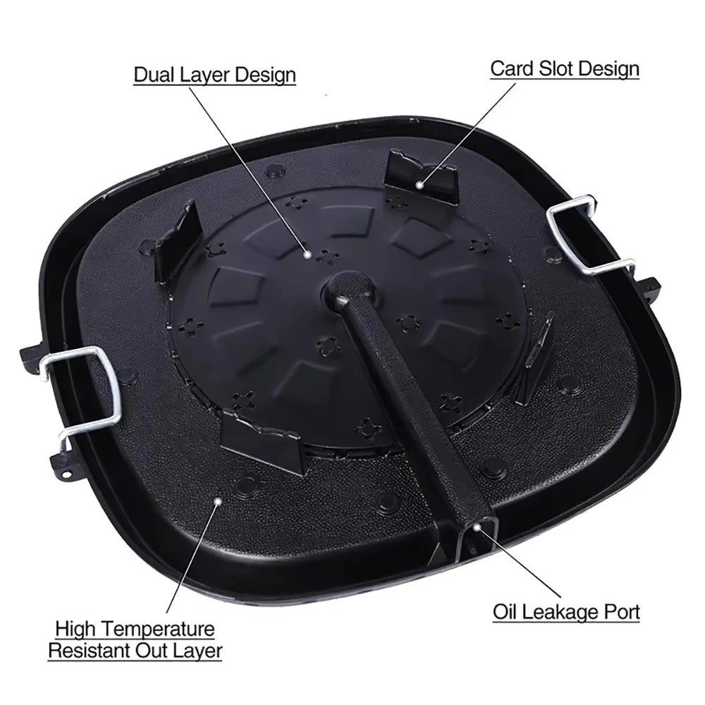 BBQ Grill Pan with a Maifan Stone coated surface Portable Nonstick Griddle for Indoor Outdoor