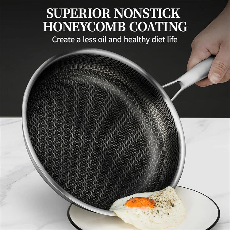 304 Stainless Steel Non-Stick Frying Pan