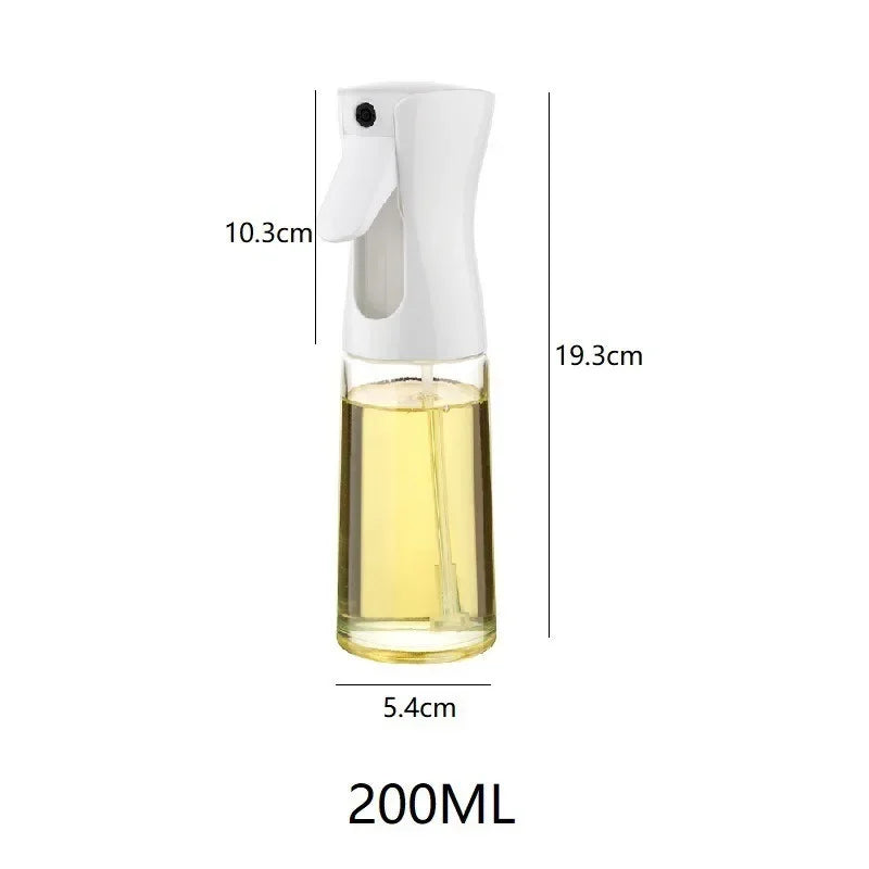 Oil Spray Bottle for Cooking – Reusable Olive Oil Mister & Vinegar Sprayer – Best for Air Fryers, Salads & BBQ – Available in 200ml, 300ml & 500ml, Black or White