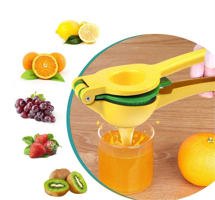 2-in-1 Aluminium Alloy Lemon Squeezer – Manual Citrus Press for Lemons, Limes & Oranges – Perfect for Fresh Juice & Dressings