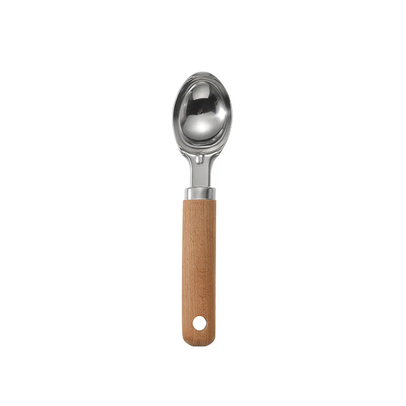 Stainless Steel Kitchen Gadget Set with Wooden Handle 1 piece 2