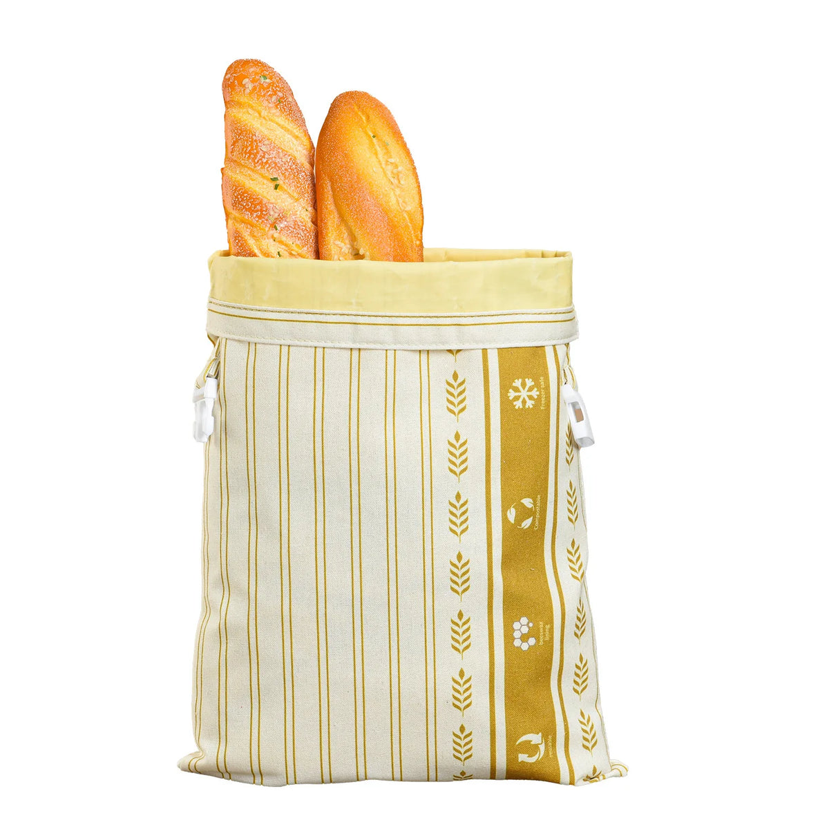 Reusable Beeswax Bread Bag – Linen & Cotton Sourdough Storage Bag – Ideal for Keeping Homemade Bread Fresh