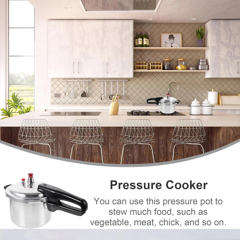 Stainless Steel Pressure Cooker with Steamer Insert – 7L Family Size 304 Pressure Cooker with Triple Safety Valves – Best for Stews, Pulses & Fast Family Meals (24cm)
