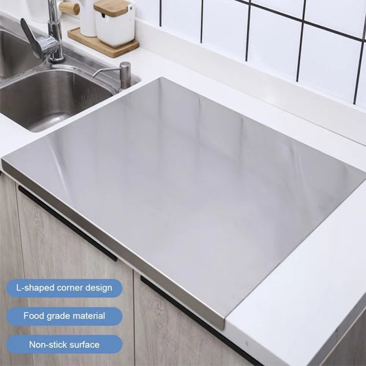 Stainless Steel Pastry Board – Large Heavy Duty Non-Slip Baking Mat & Worktop Protector – Best for Rolling Dough & Pastry