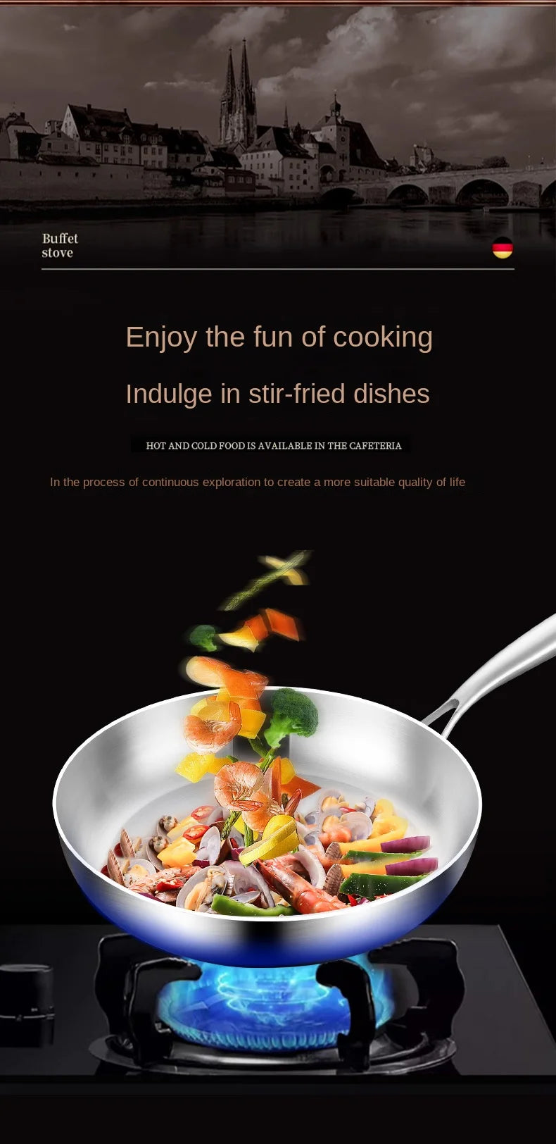 316 Stainless Steel skillet