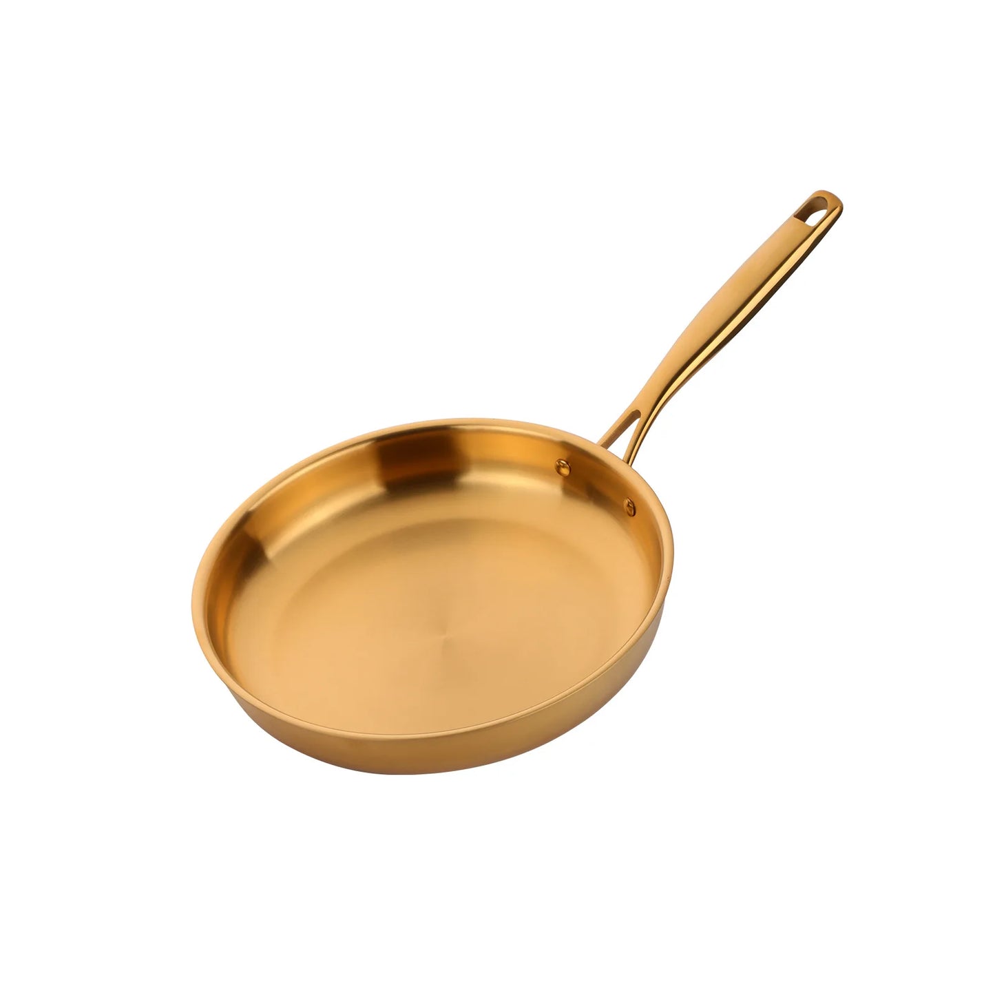 304 Stainless Steel Frying Pan 28cm Gold 28cm