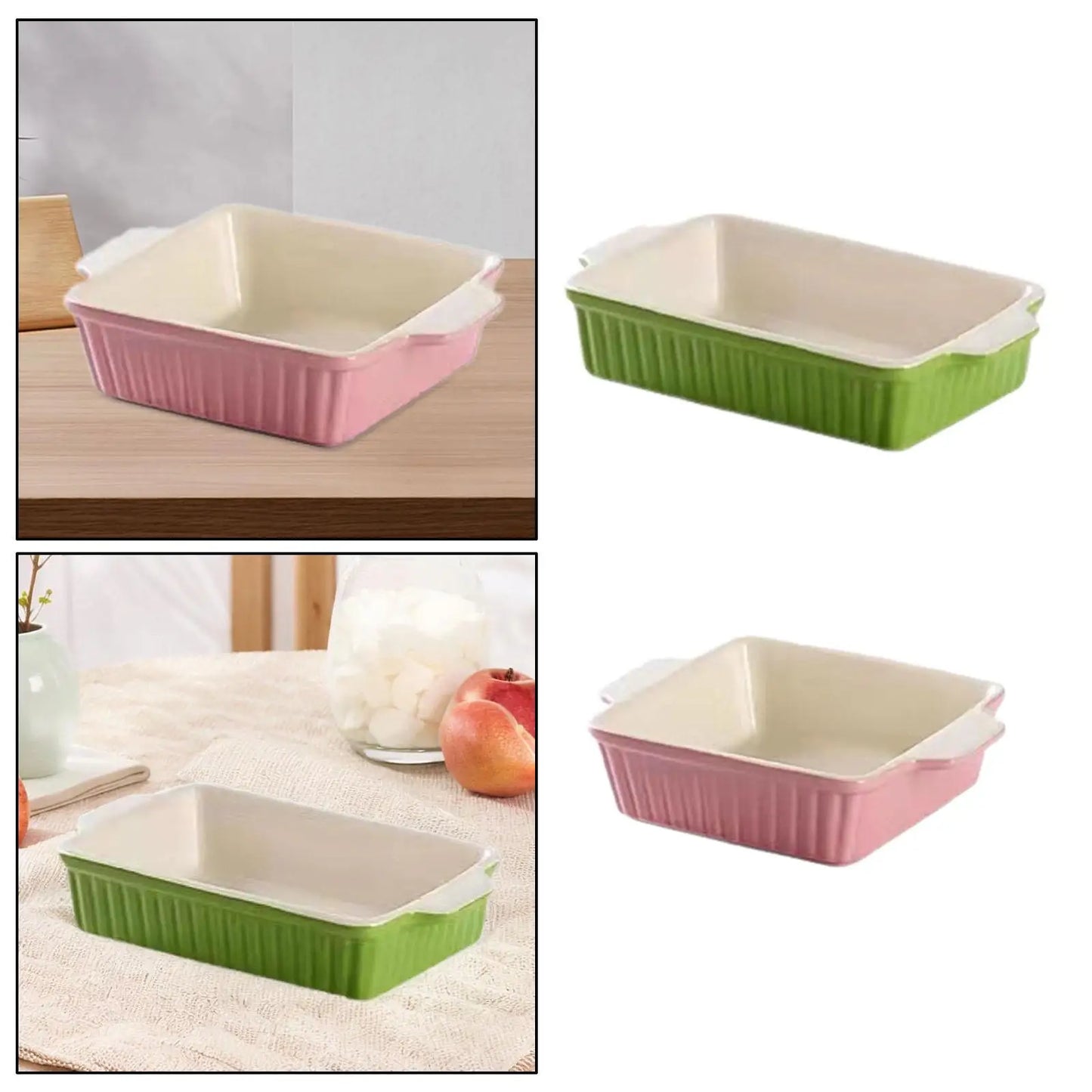 Ceramic Baking Dish with Handles