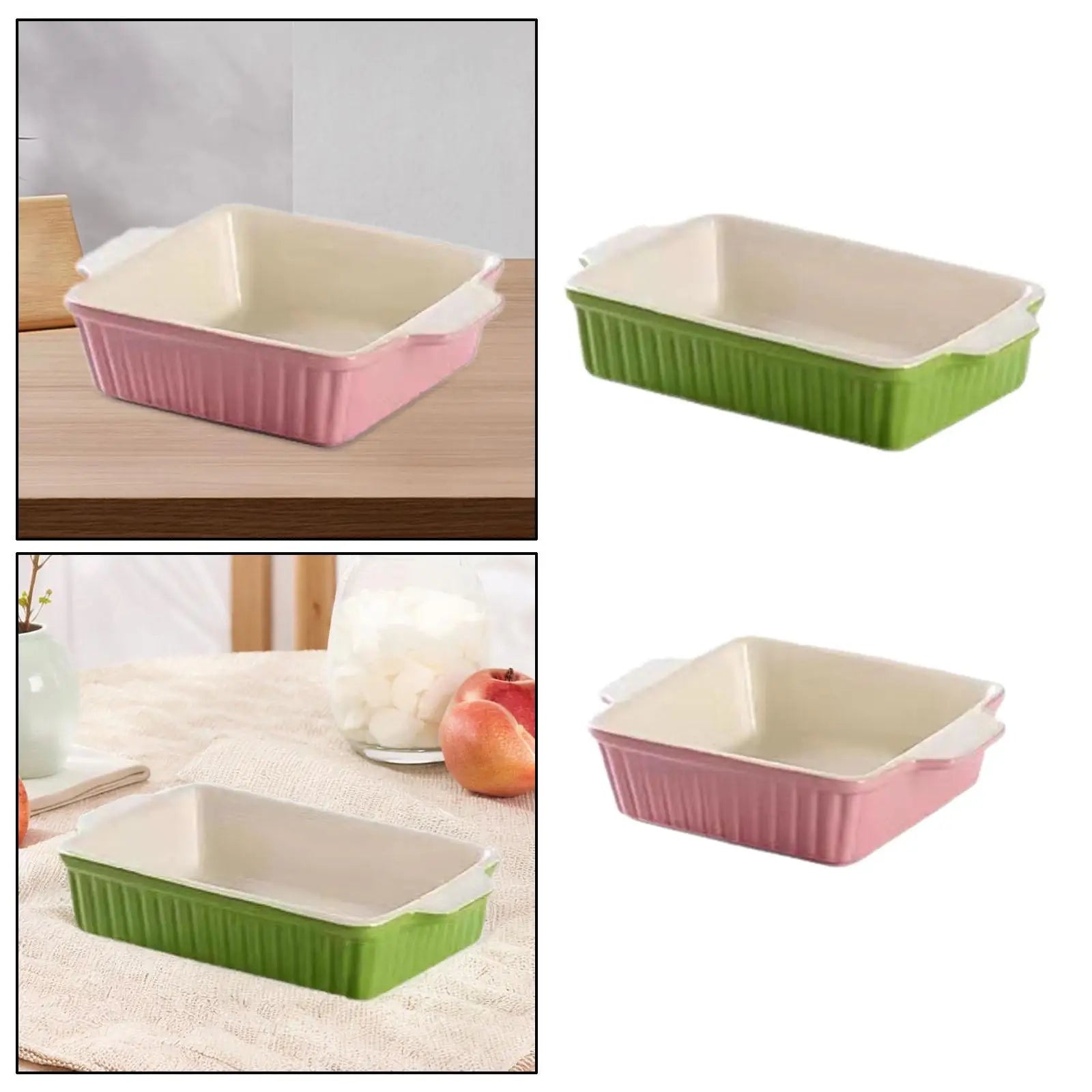 Ceramic Baking Dish with Handles