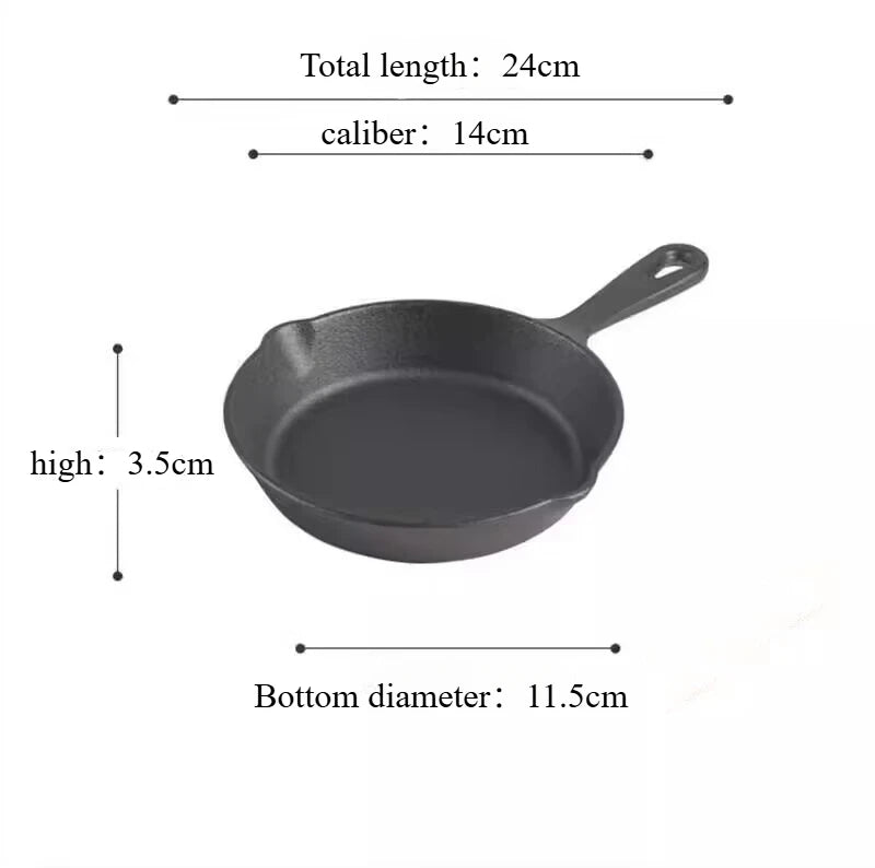 Small Cast Iron Skillet with Pour Spouts – Frying Pan for Camping, Indoor & Outdoor Cooking – Perfect for Eggs, Cornbread & Single Portions – Available in 6 & 8 Inch