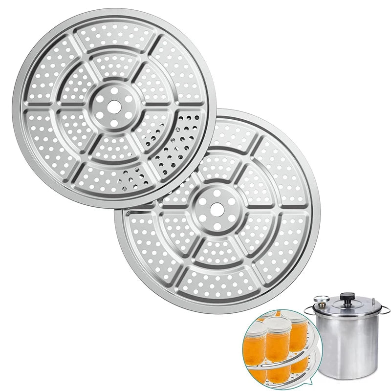 2 Piece Stainless Steel Pressure Canner Racks – Canning Racks for Pressure Cookers & Canners – Best for Canning Jars & Preserving