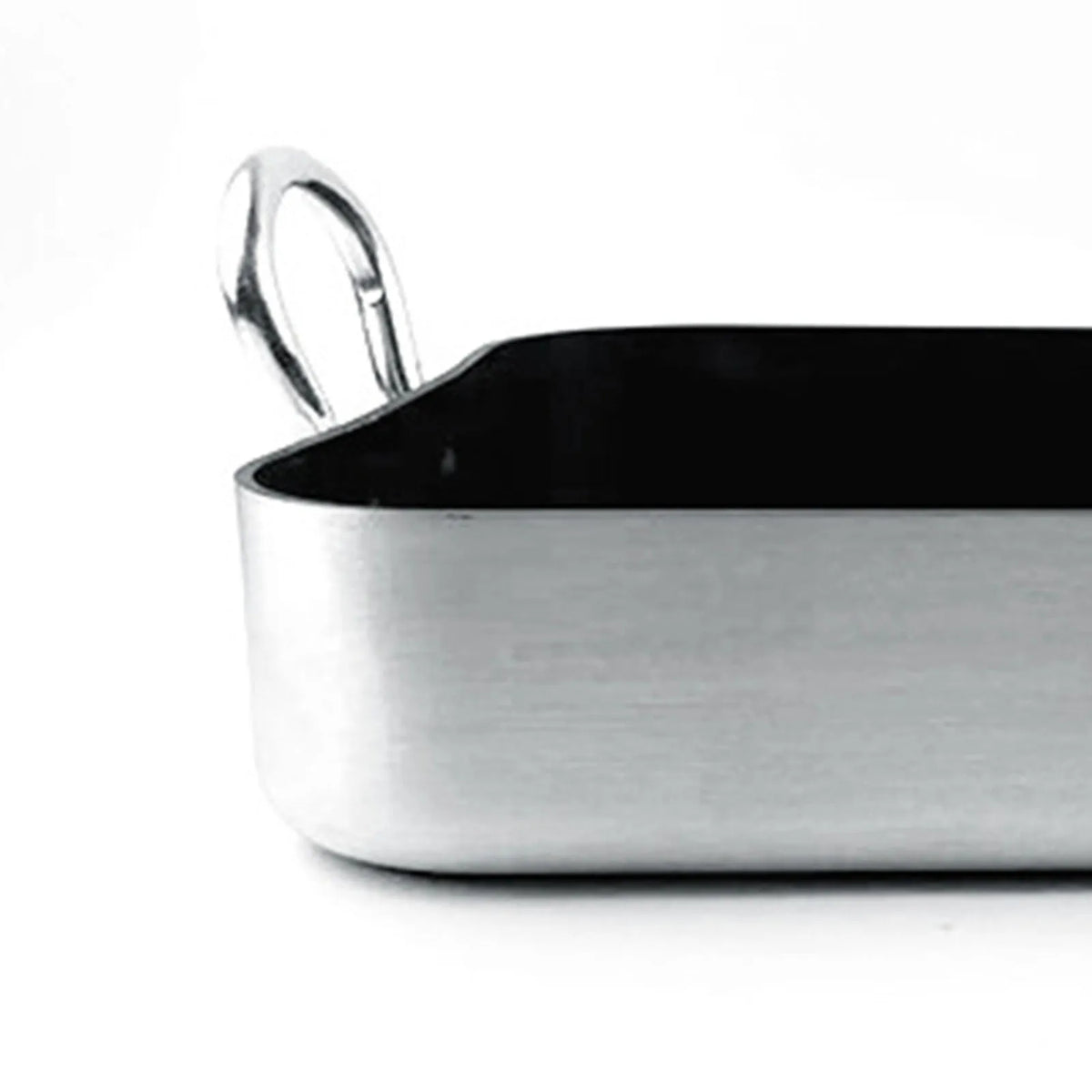 Rectangle Frying Pan Nonstick Aluminum Alloy Multifunction Flat Single Bottom Fry Pan with Handles for Home Kitchen Business