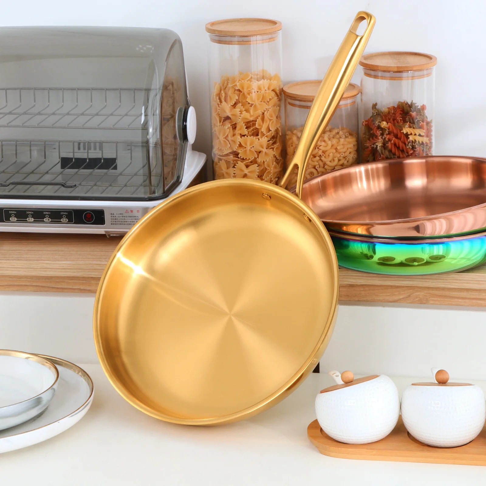 304 Stainless Steel Frying Pan 28cm