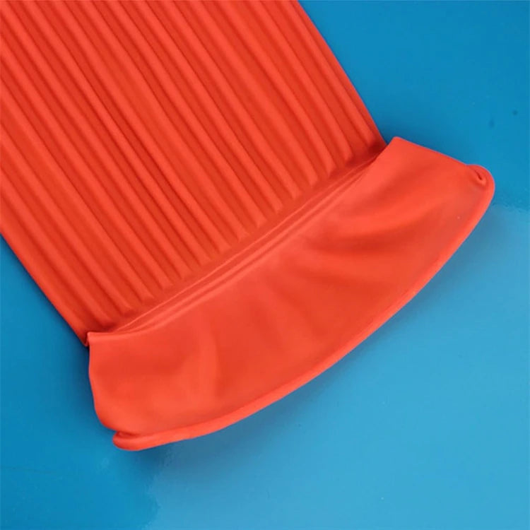 Extra Long Rubber Kitchen Cleaning Gloves – Reusable Non-Slip Natural Latex Washing Up Gloves – Perfect for Dishes, Cleaning & Household Chores