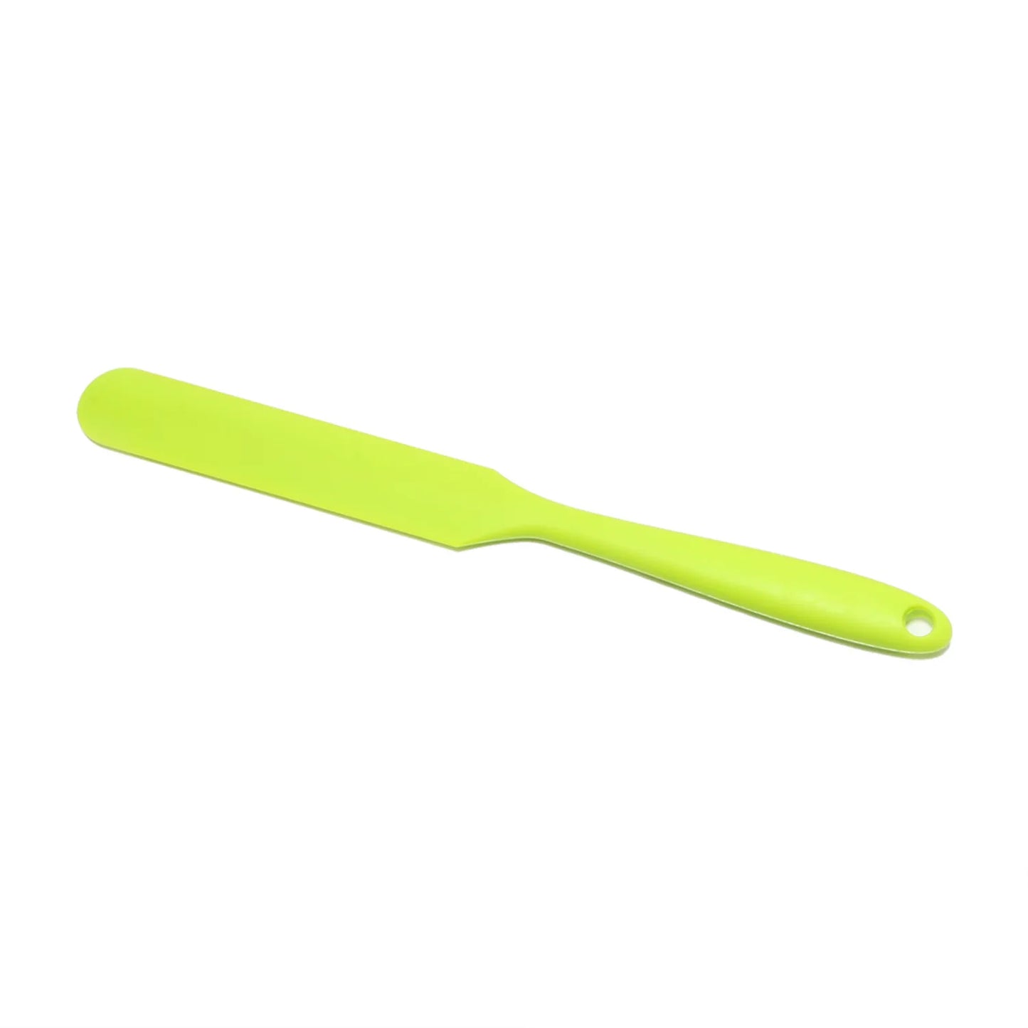 Silicone Jar Spatula green