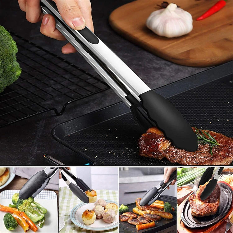 Silicone Flexible Turner Spatula Set – Heat Resistant Non-Stick Kitchen Spatulas with Stainless Steel Core – Best for Flipping & Serving