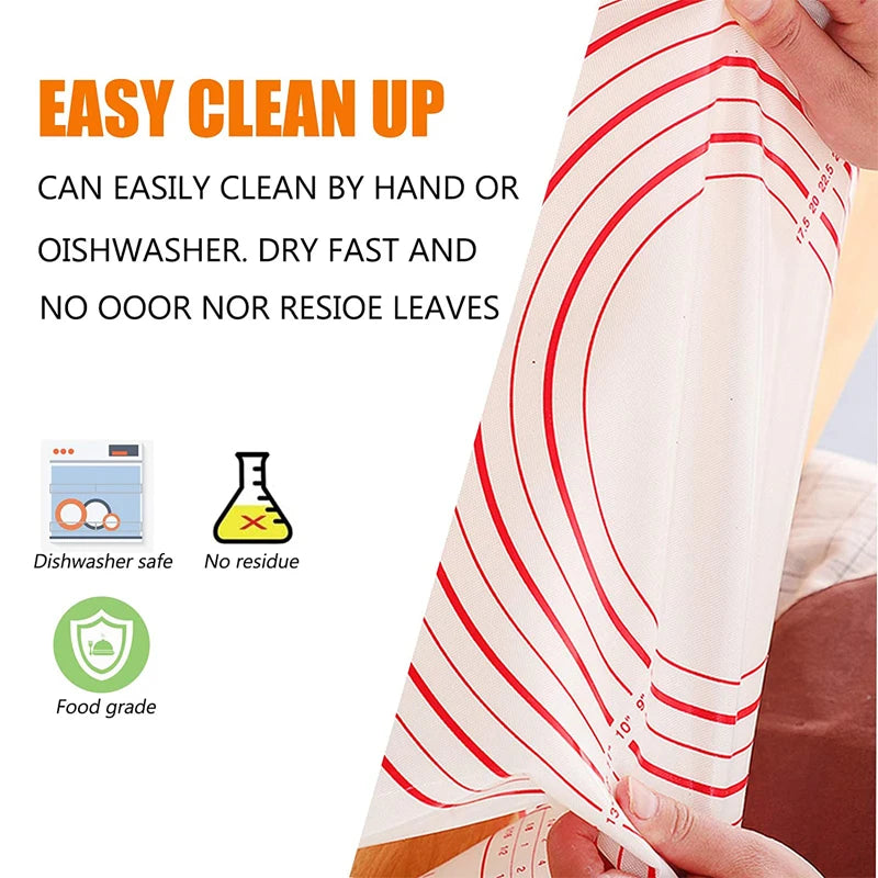 Silicone Pastry & Baking Mat with Measurements