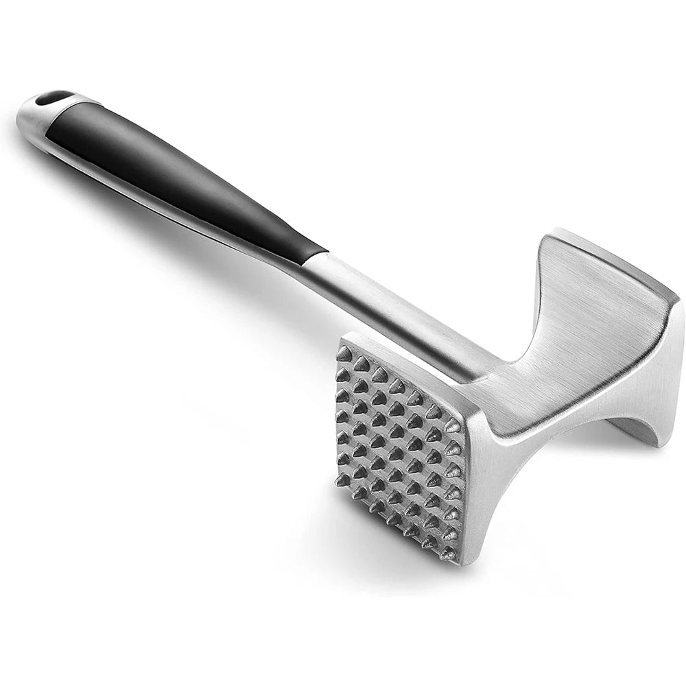 Zinc Alloy Meat Tenderizer Hammer with Non-Slip Grip Handle A