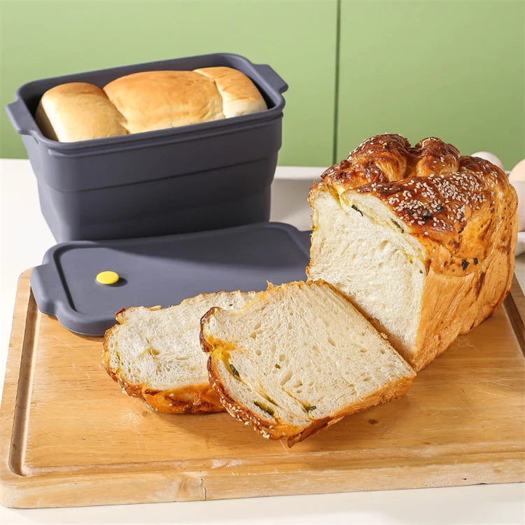 Silicone Bread Loaf Pan — Collapsible Non-Stick Baking Mould