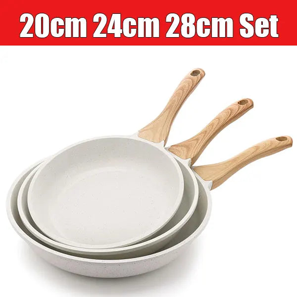 Ceramic Non-Stick Frying Pan Set 20cm 24cm 28cm Set