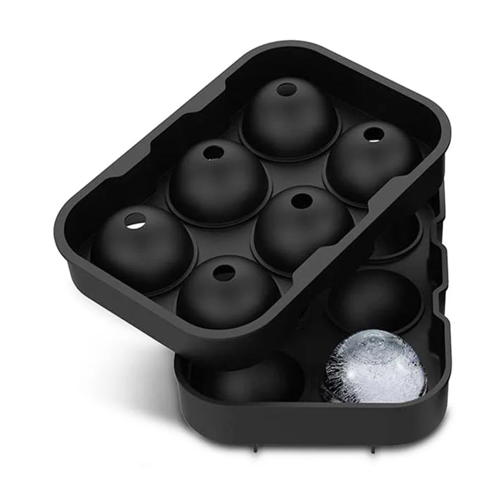 Large Silicone Ice Cube Tray with Lid – Reusable Ice Mould for Big Cubes, Spheres & Diamonds – Ideal for Cold Drinks & Iced Coffee – Available in Square Cube, Sphere & Diamond