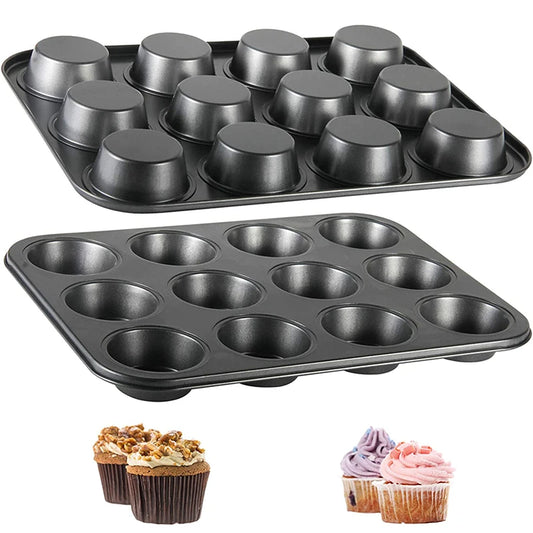 12-Cup Carbon Steel Muffin Tray Default Title