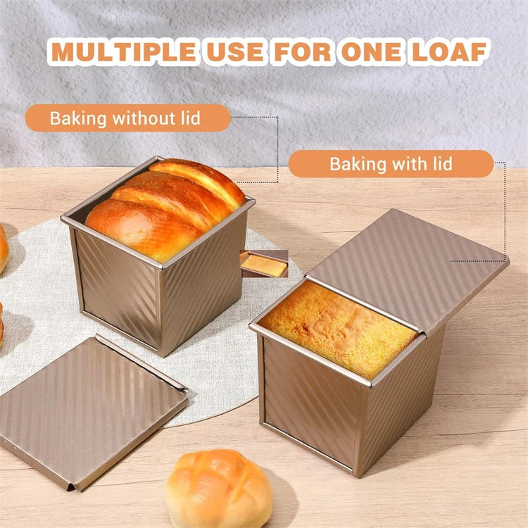 Nonstick Square Loaf Pan with Lid