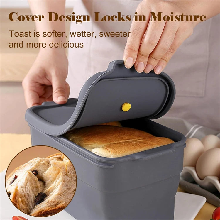 Silicone Bread Loaf Pan — Collapsible Non-Stick Baking Mould