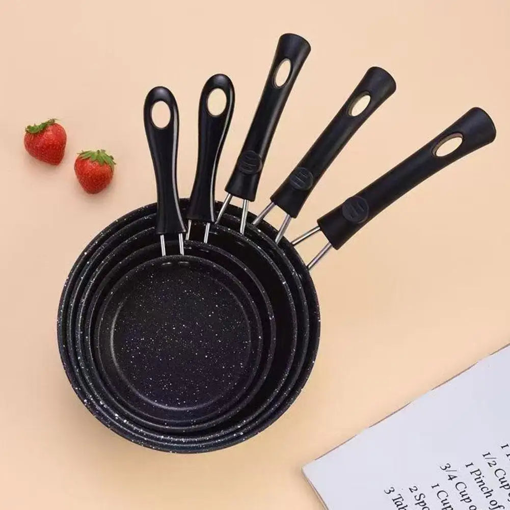 Speckled Stone Mini Frying Pan – Flat Bottom Non-Stick Egg & Pancake Pan with Hanging Loop – Perfect for Single Servings & Small Kitchens