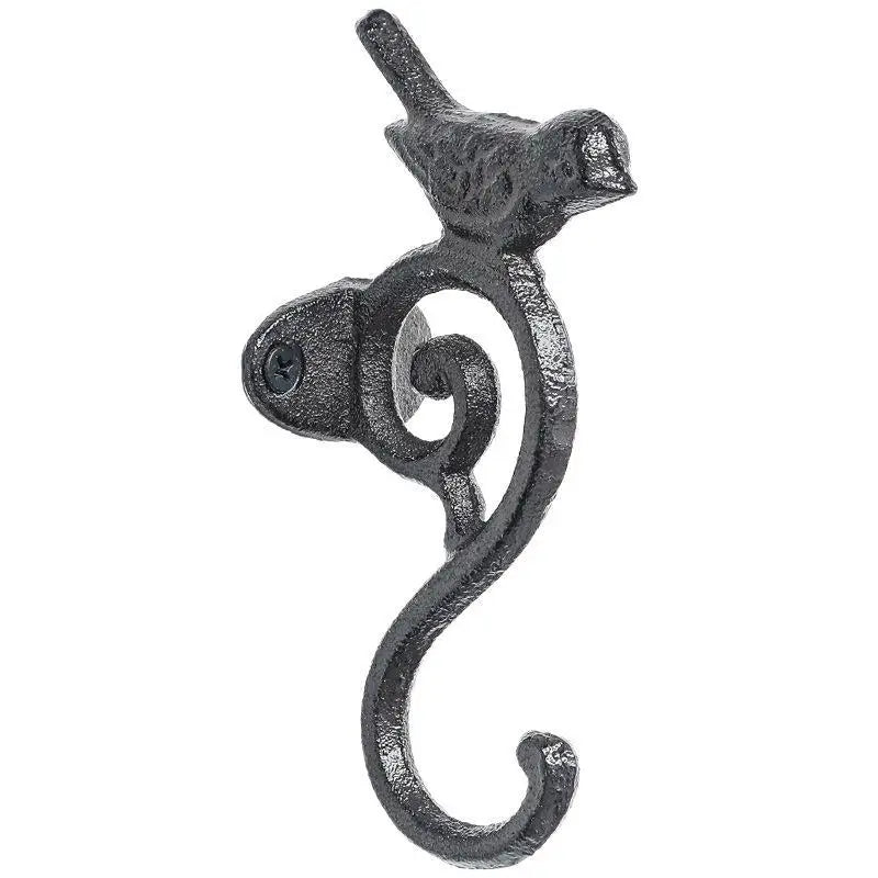 Cast Iron Bird Wall Hook – Rustic Decorative Heavy Duty Hanger for Keys, Hats & Bags – Great for Hallways, Kitchens & Gardens