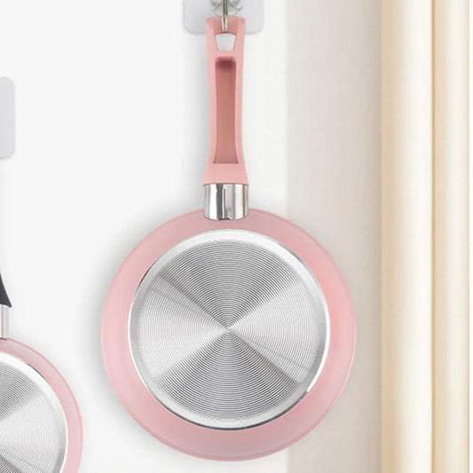 Pink Egg Frying Pan – Marble Non-Stick Small Skillet for Breakfast & Baby Food – Ideal for Eggs & Mini Pancakes