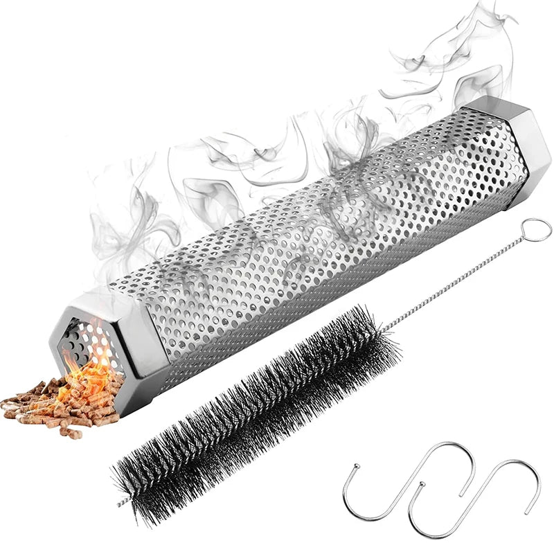 12-Inch Stainless Steel BBQ Pellet Smoker Tube