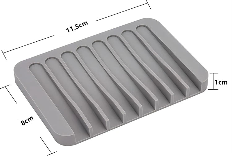 Self Draining Silicone Sponge & Soap Holder – Waterfall Soap Dish Drainer – Ideal for Kitchen Sinks & Bathrooms