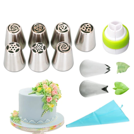 Piping Tips Set with Pastry Bag
