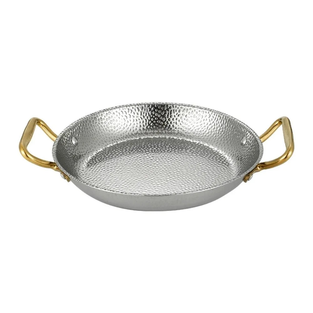 Hammered Stainless Steel Paella Pan