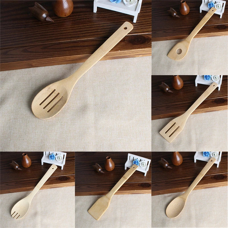 Bamboo Kitchen Utensil Set — 6 Piece