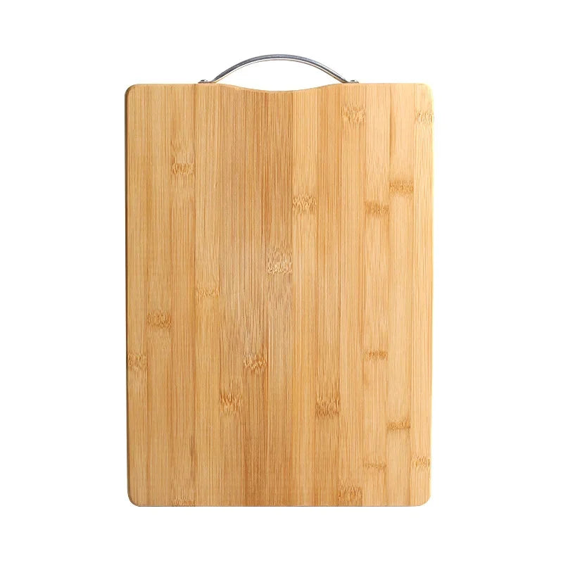 Reversible Double-Sided Bamboo Cutting Board with Stainless Steel Handle – Durable, Stylish, Hygienic & Easy-to-Store Multi-Purpose Chopping Board for Daily Food Prep – Available in 6 Sizes