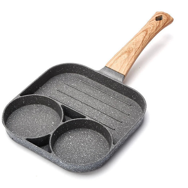 4-Hole Egg & Pancake Frying Pan 2 Holes
